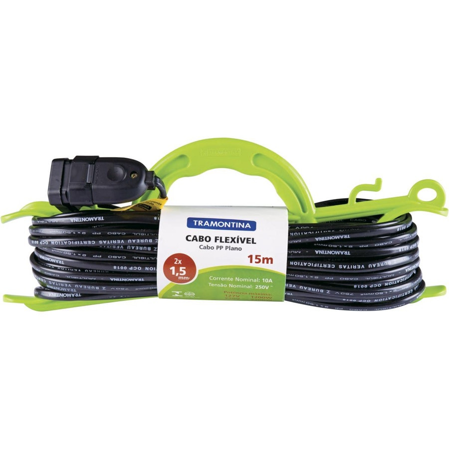 Extensão com Cabide 2 X 1,5mm² 15m - Tramontina