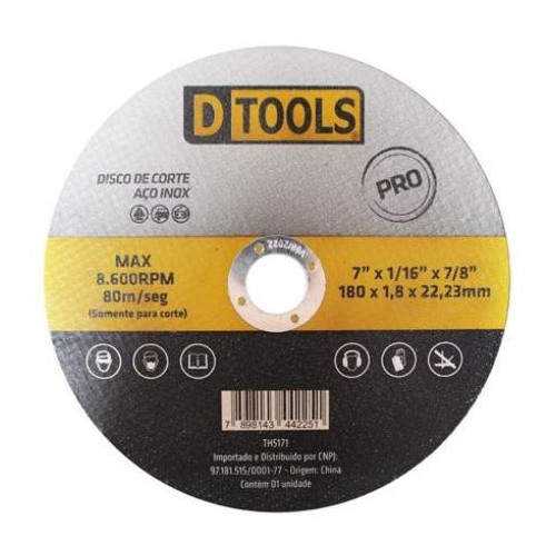 Dtools Disco de Corte Aco/inox 7 - 11901