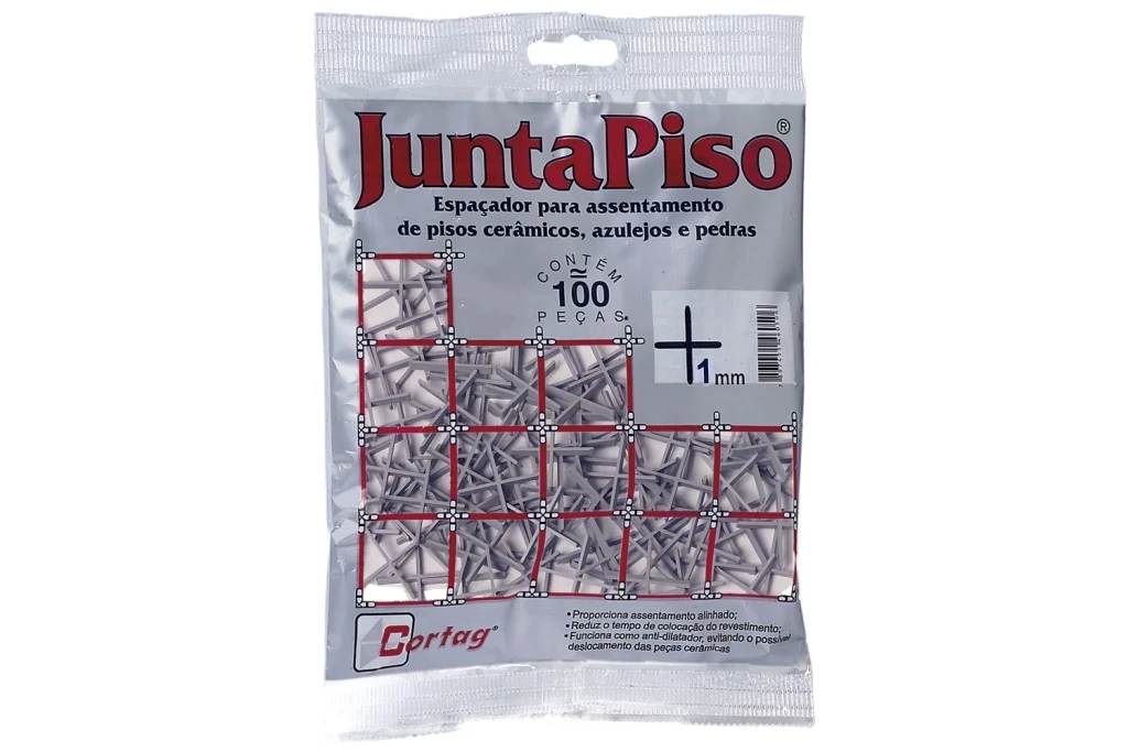 Pacote Espaçador Juntapiso 1,0mm Plástico