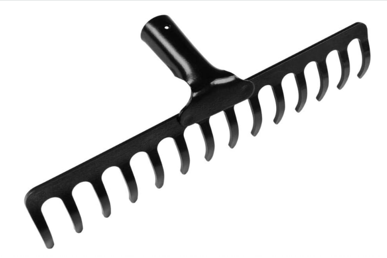 Ancinho Reforçado 14d Curvo Com Cabo Dtools - 18991