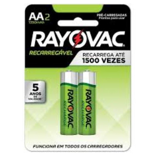 Pilha Recarregavel Pequena C/2 Rayovac - 0171522