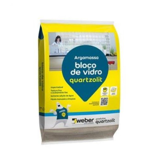 Argamassa Bloco de Vidro 5kg - Quartzolit