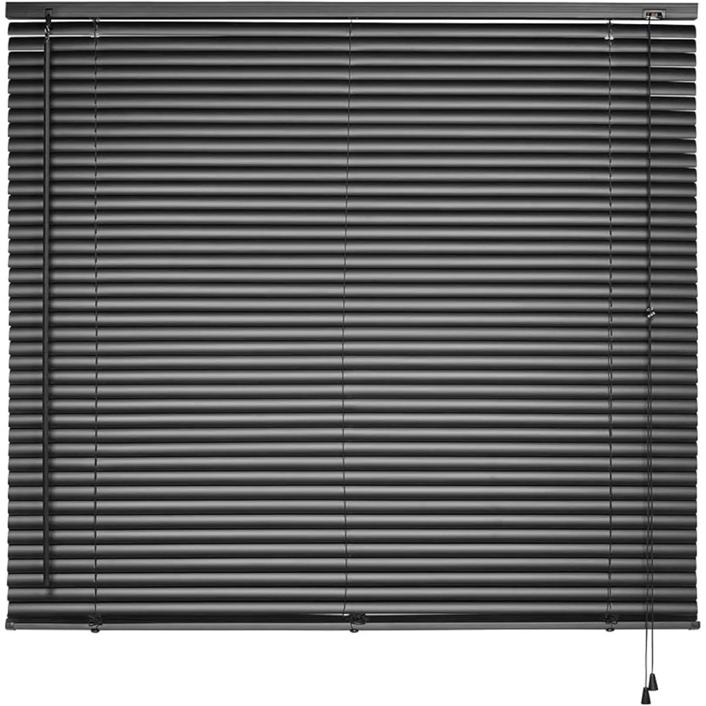 Persiana Horizontal de Pvc, Tamanho 100x130 Cm, Cor Preta, Linha Primafer, Atlas.