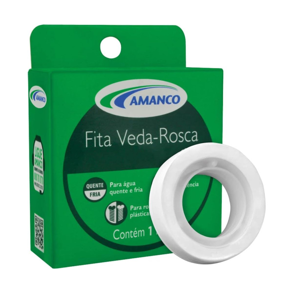 Fita Veda Rosca 18mm X 25m Amanco