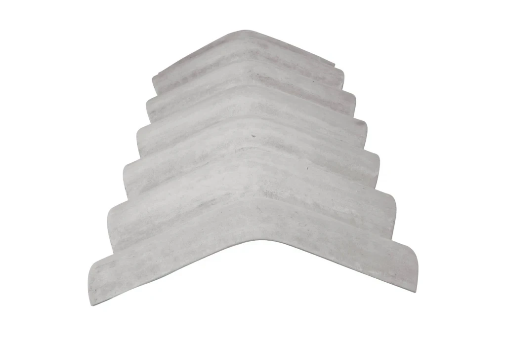 Cumeeira Normal em Fibrocimento 6mm 110x50cm Cinza