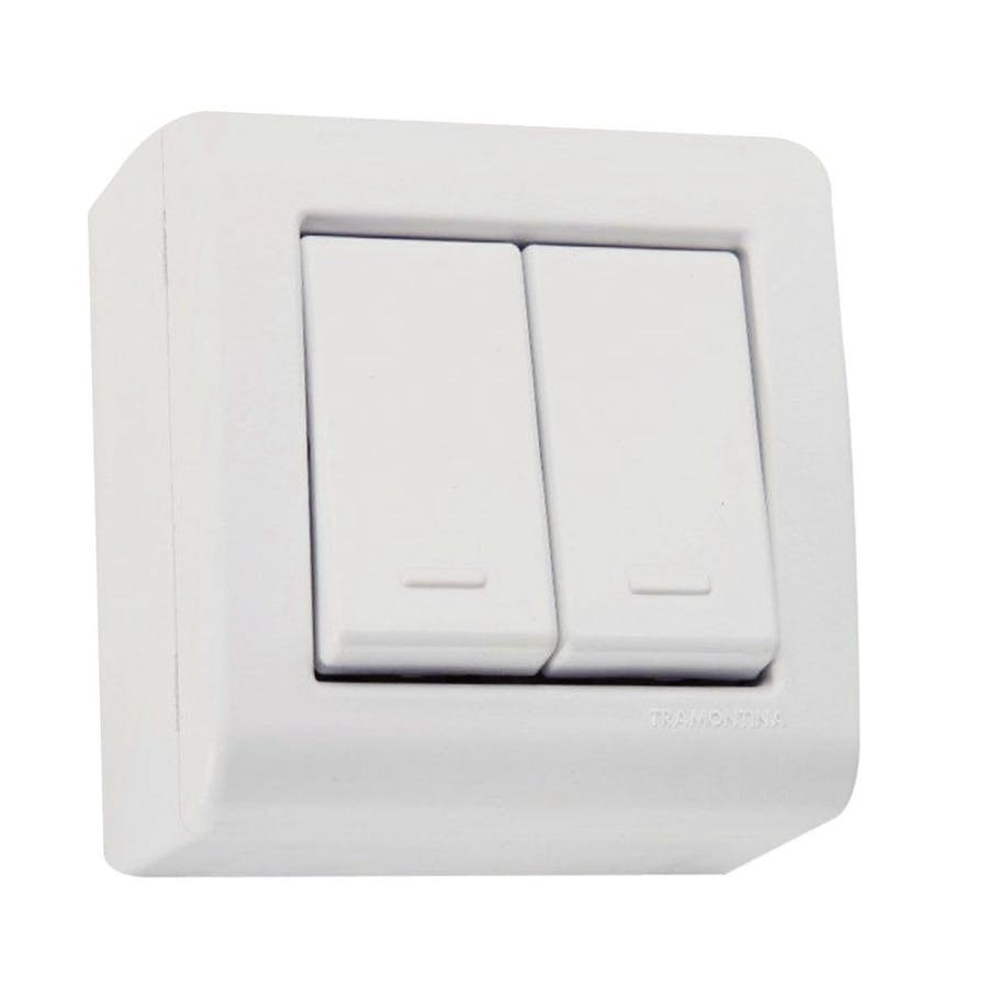 Conjunto Caixa 2 Interruptores Simples250v/ 10a - Tramontina