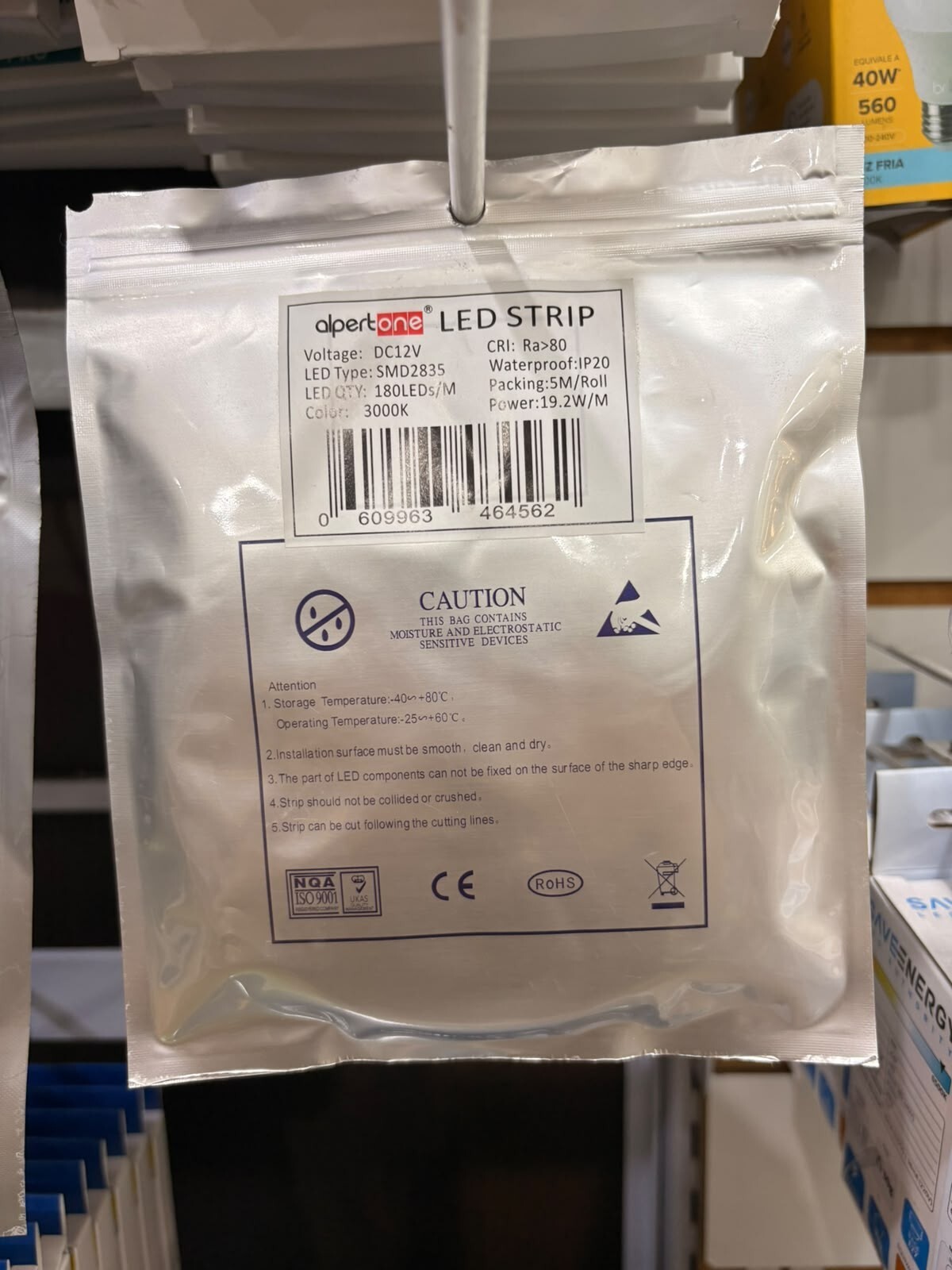 Alpertone Fita Led 12v 3000k 5m