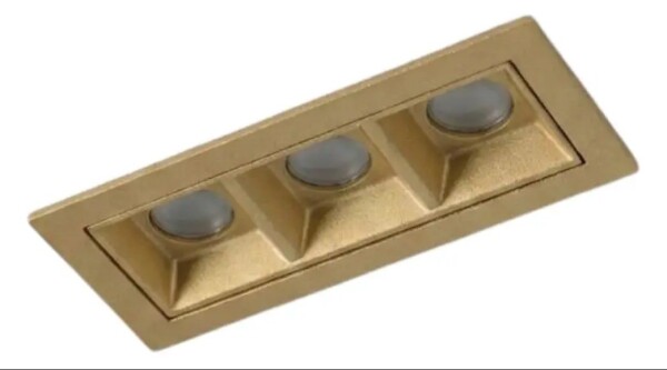 Spotline Point Emb Fixo 3 Foco 6w 3000k 30° 1152/3 Dourado