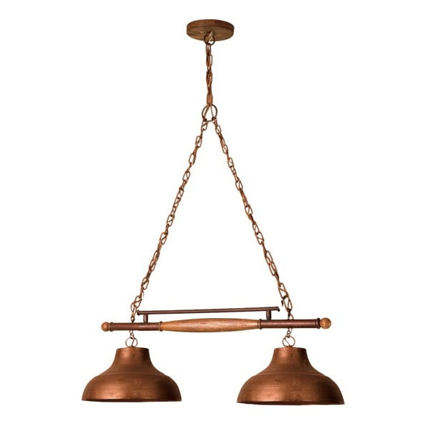 Madelustre Pendente Estancia Trilho 2lamp E27 Envelh 441