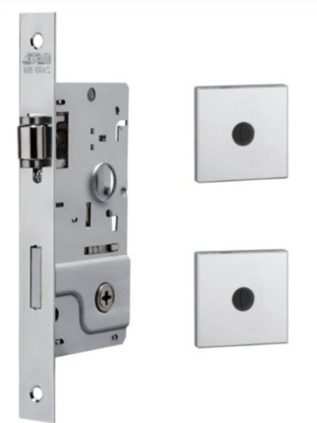 Fechadura Stam Kit 800 Rolete Roseta Quad Inox 39809