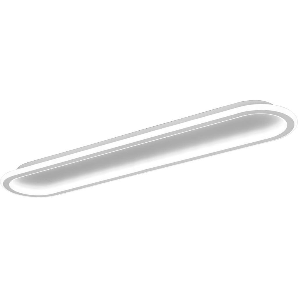 Plafon Led Slin Retangular 90cm 78w 3000k/4000k/6000k Branco (ref:1529)