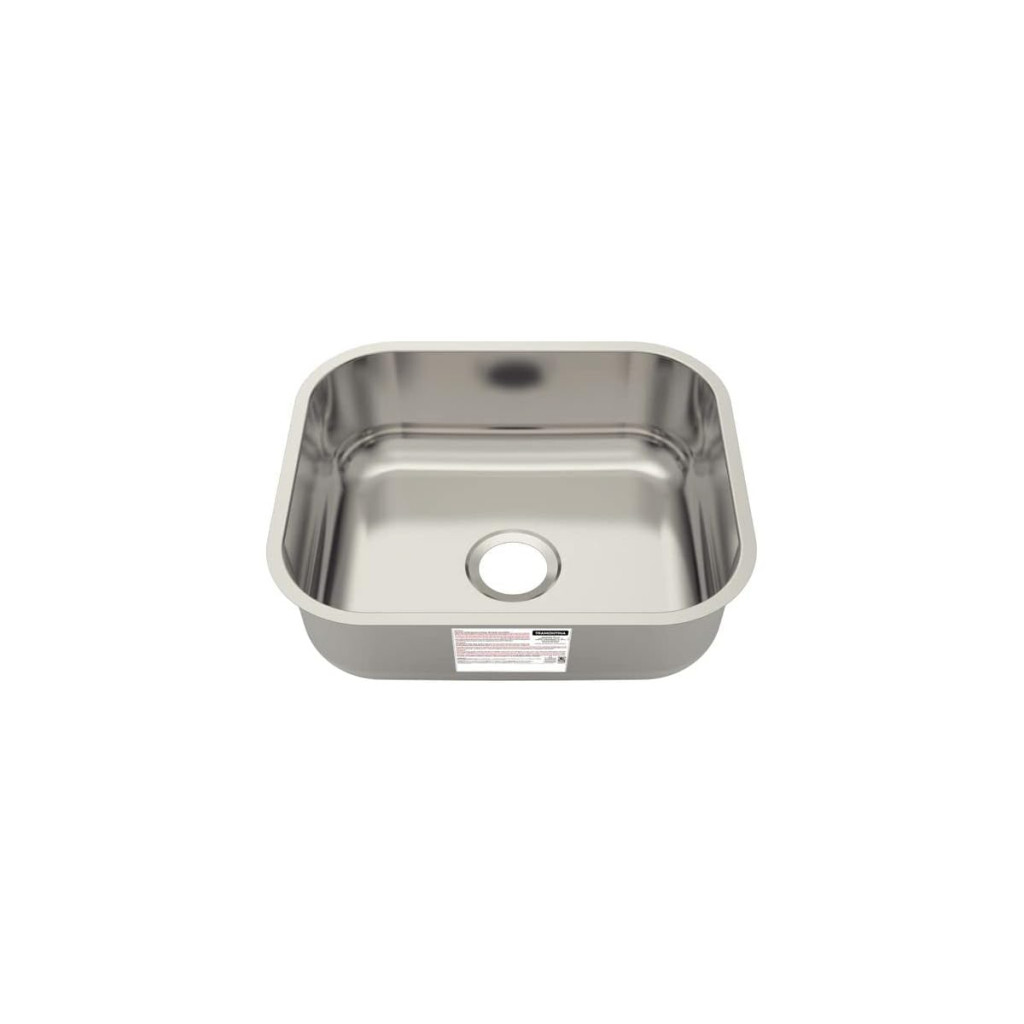 Cuba de Inox Sobrepor / Embutir Basic 40x34 Cm 17 Litros Alto Brilho - Tramontina (ref: 94081/556) Sem Válvula
