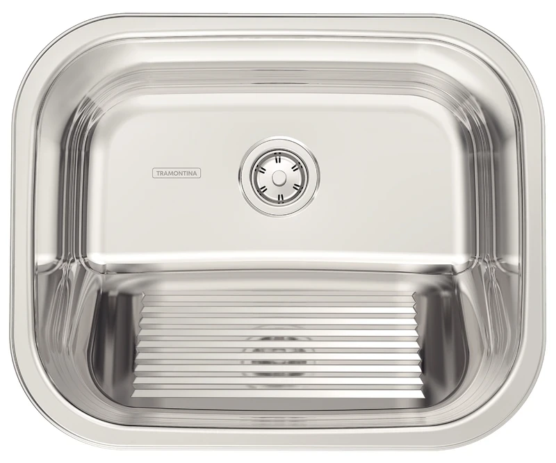 Tanque Inox Tramontina 50x40 Encaixe Polido 94400/407