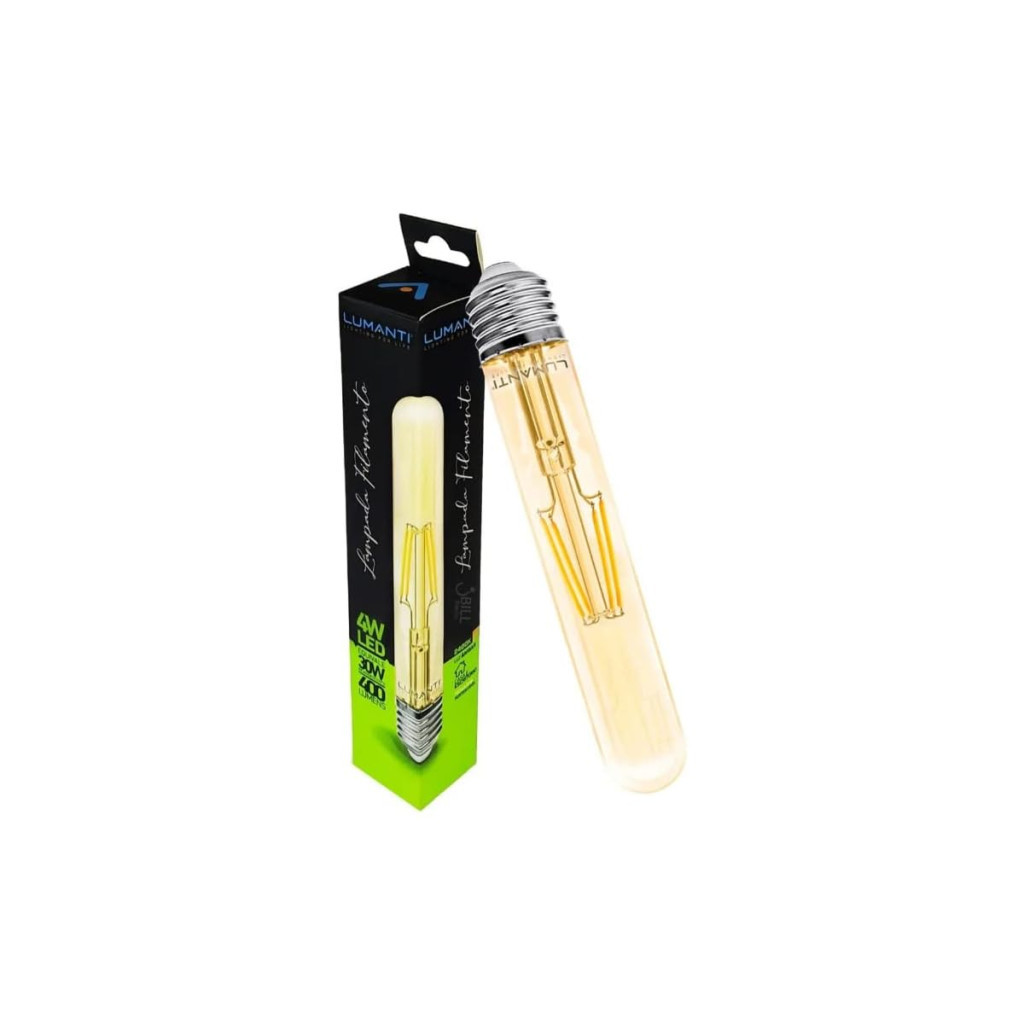 Lampada Vintage T30 Led Tubular Filamento 4w 2400k