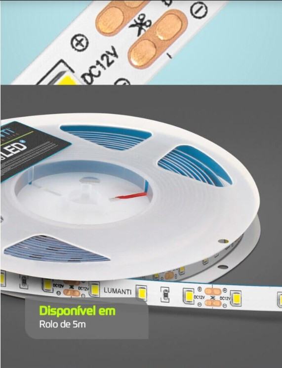 Fita Led 12v Lumanti 5w/m 4000k 5m Ip20