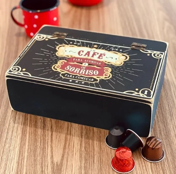 Atcus Caixa com Tampa G Cafe Circo Ctg004