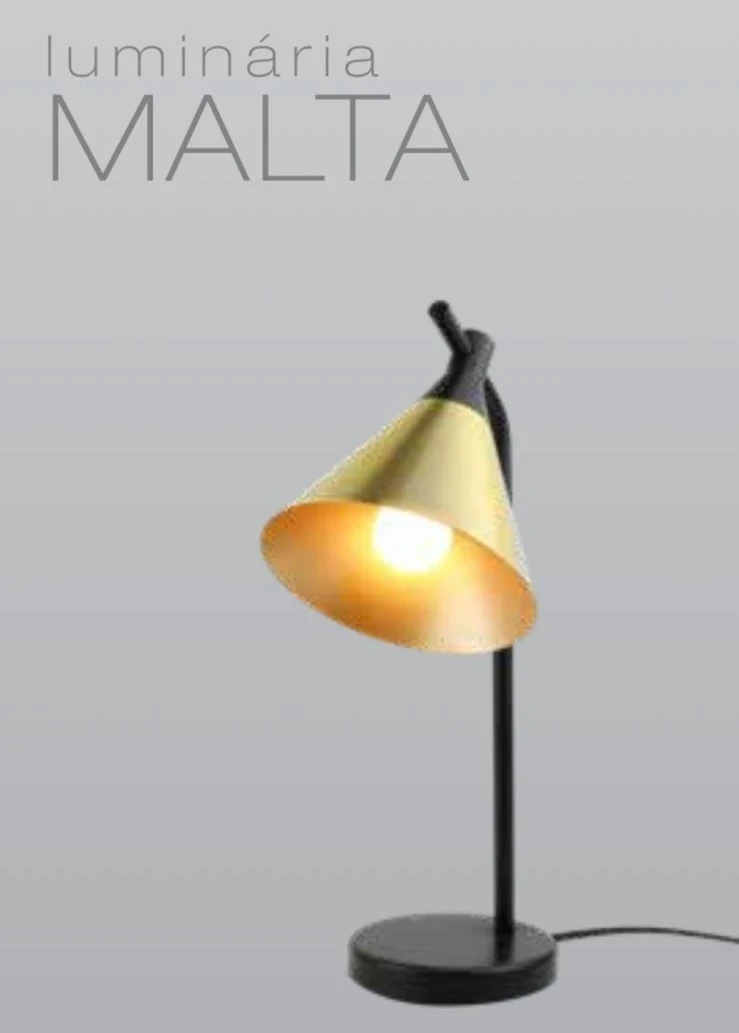 Spotline Abajour Malta 991/1 Branco/dourado Lixado