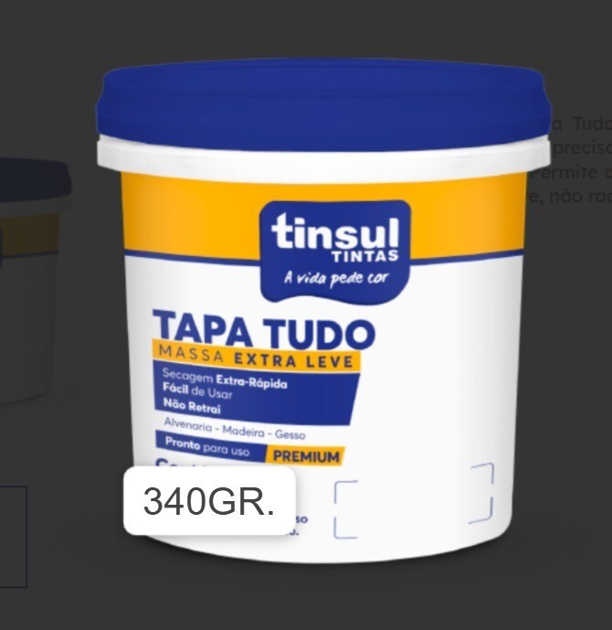 Tapa Tudo Tinsul/pisafix 340g