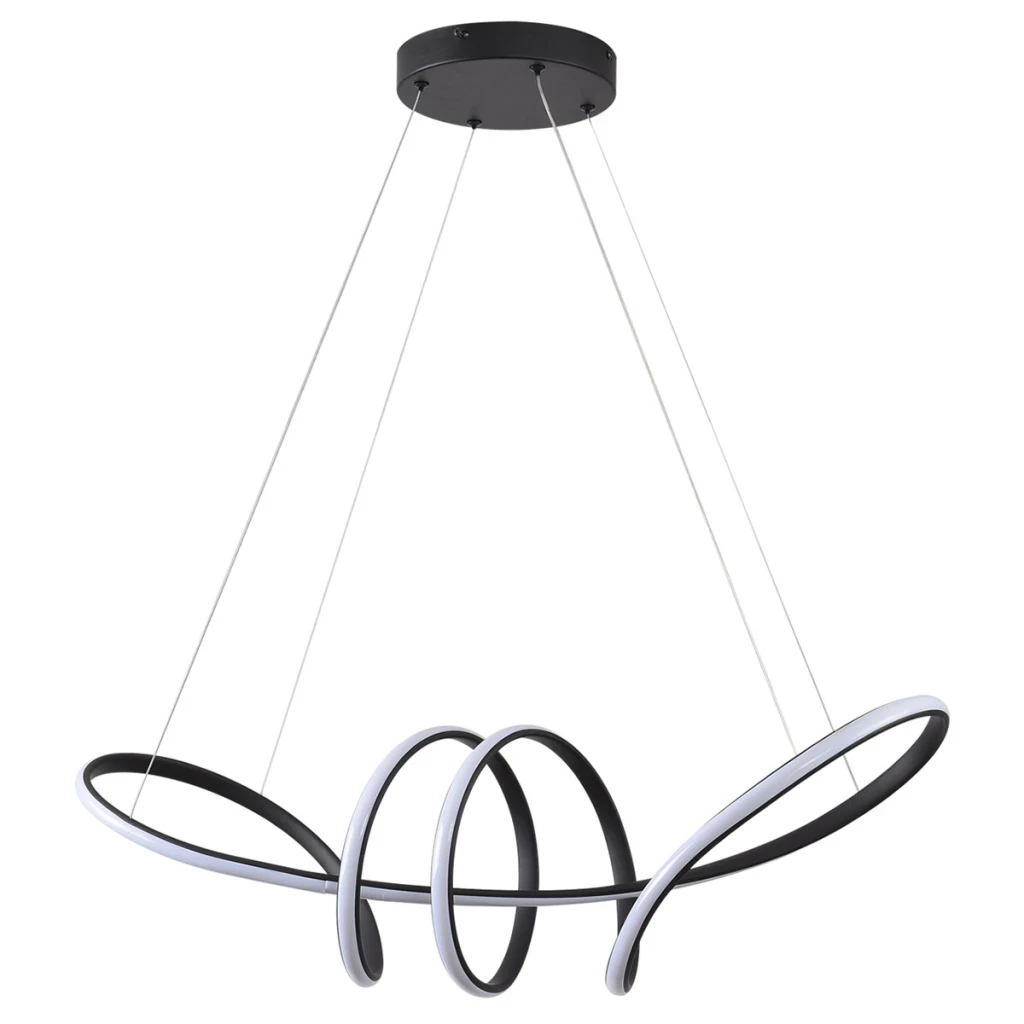 Skylight Pendente Strip Led 41w 3000k Sky-3020 Preto