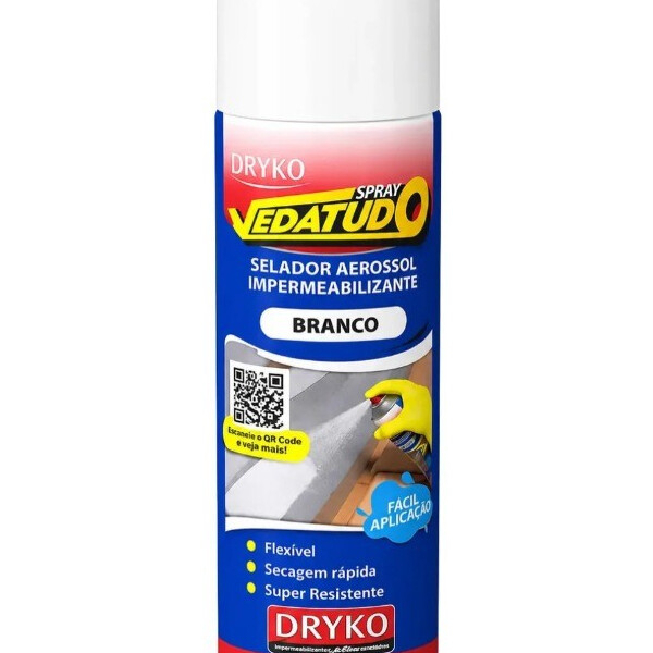 Spray Impermeabilizante Dryko Vedatudo 400ml/235g Branco