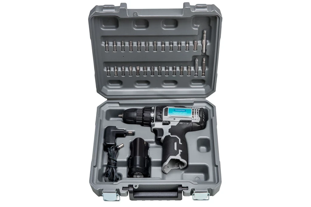 Parafusadeira e Furadeira a Bateria 10,8v 3,8'' 42382/030 Cinza e Preta