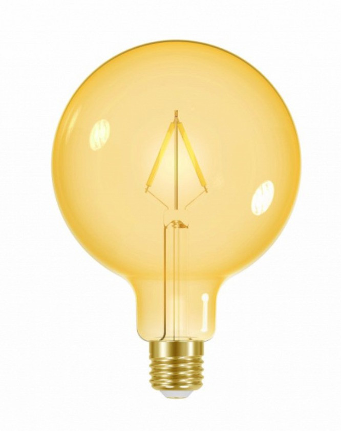 Lampada Filamento Vintage Taschibra 3w Autovolt G125 Ambar