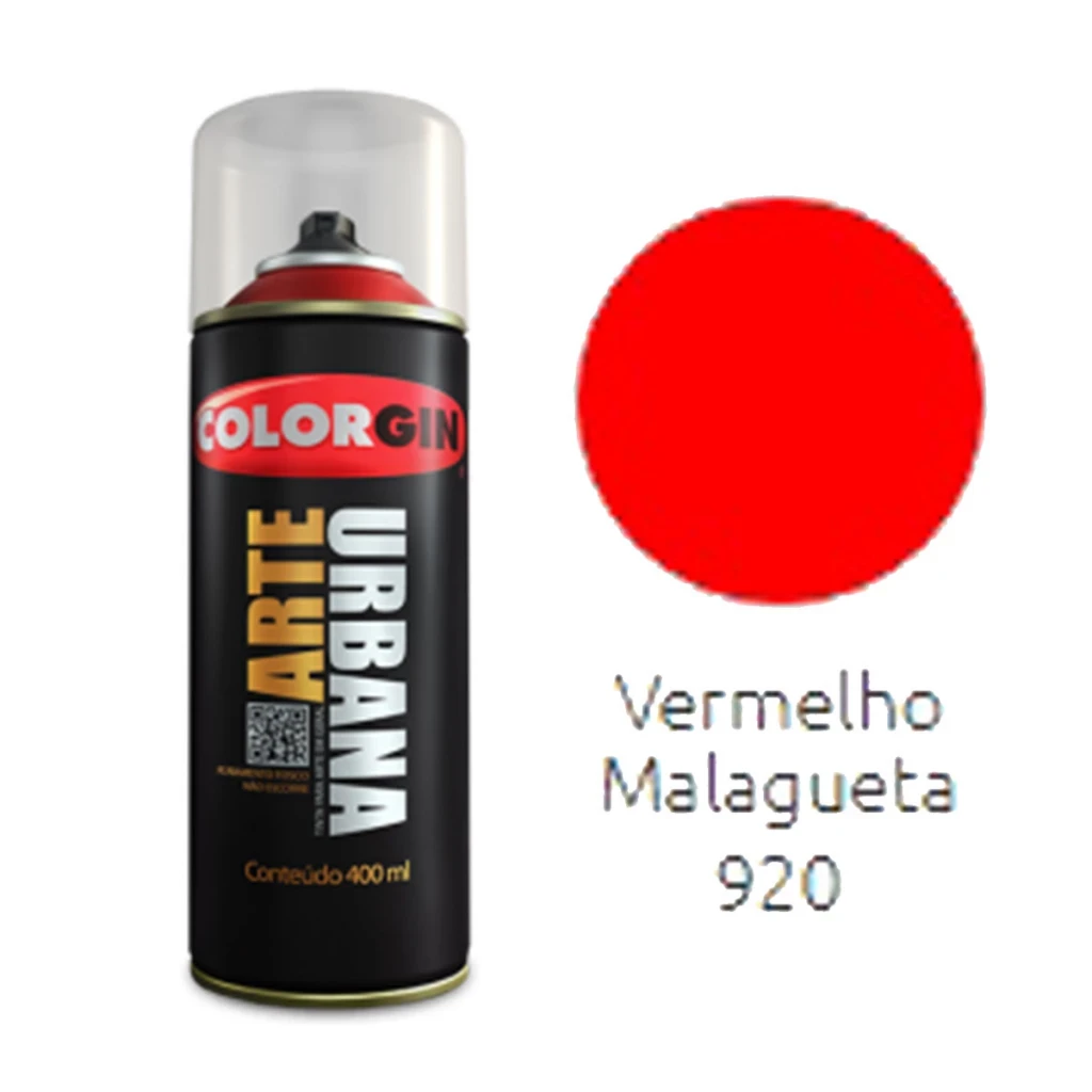 Spray Colorgin Arte Urbana Vermelho Malagueta 920 400ml