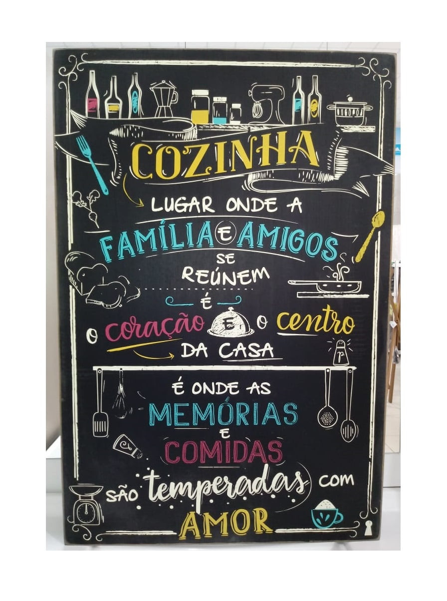 Atcus Box Cozinha, Familia e Amigos 50x75 Bx100