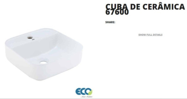 Eco Metais Cuba Quad C/base M Branca 67600