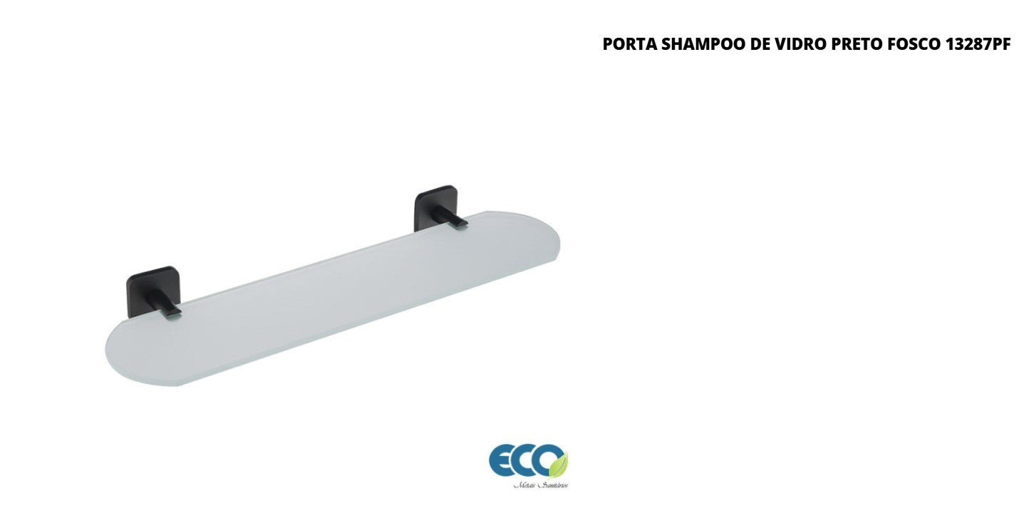 Eco Metais Suporte P/shampoo Vidro C/metal Pt Fc13287pf