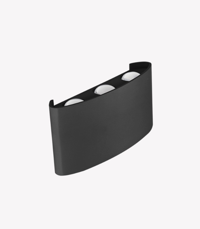 Opus Arandela Sob Clessidra 6w 3000k Preto 81393