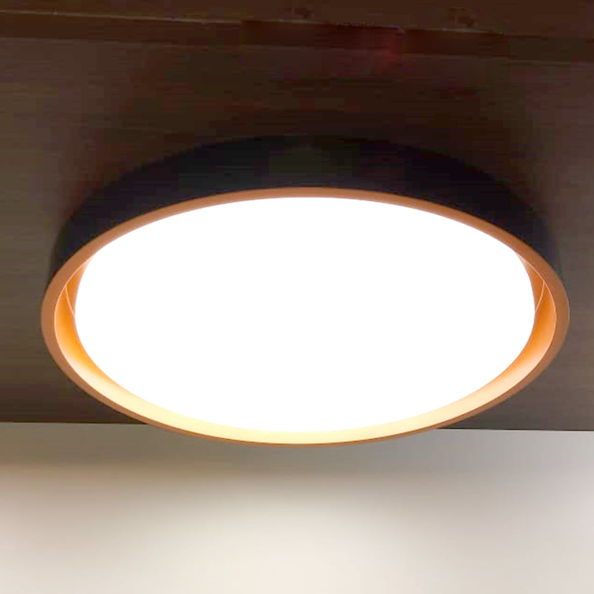 Hevvy Plafon Led Montana 24w Red Preto+dour Ly-8762m Pt+dr