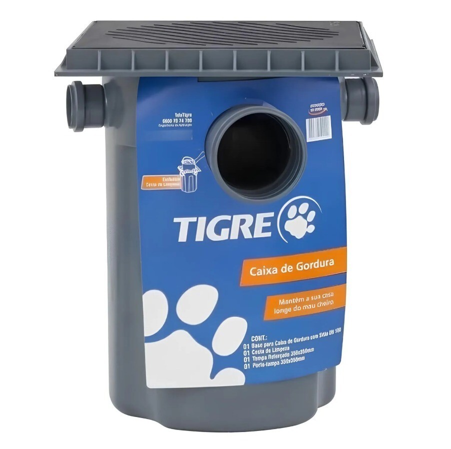 Eg Caixa Tigre Gordura Dn100 Completa