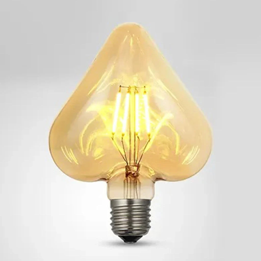 Lampada Filamento Led Gmh 4w Heart Biv E27 Lheart-sc-4w