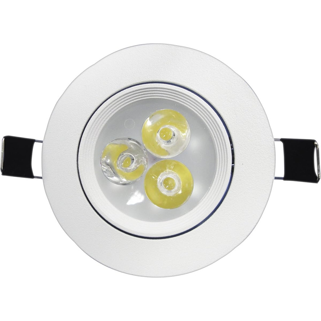 Taschibra Sp24 15090063, Spot Embutir Led Redondo, 3000k, 3 W, Branco