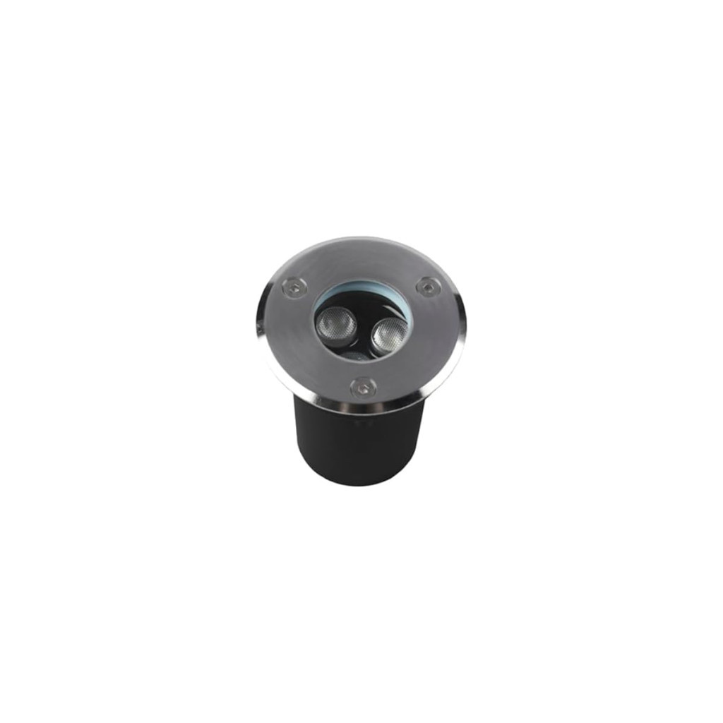 Embutido de Solo Led Astraled Es-6901 3w Bivolt Prata 3000k Luz Amarela 3000k Luz Amarela Es-6901