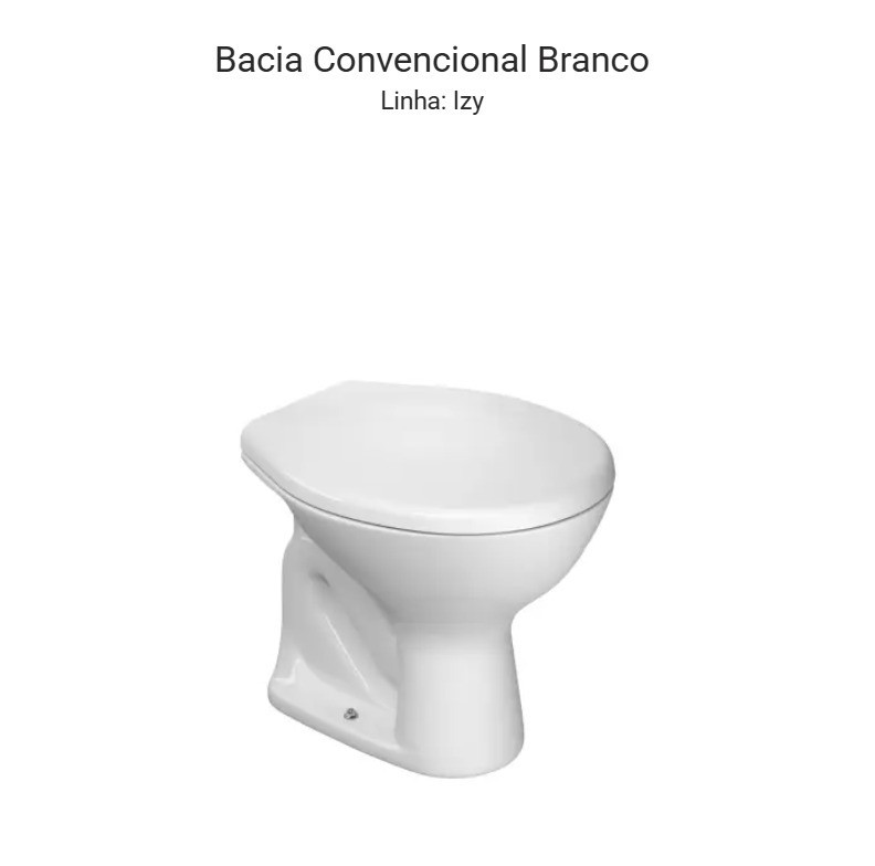 Deca Vaso Izy Conv Branco P11.17
