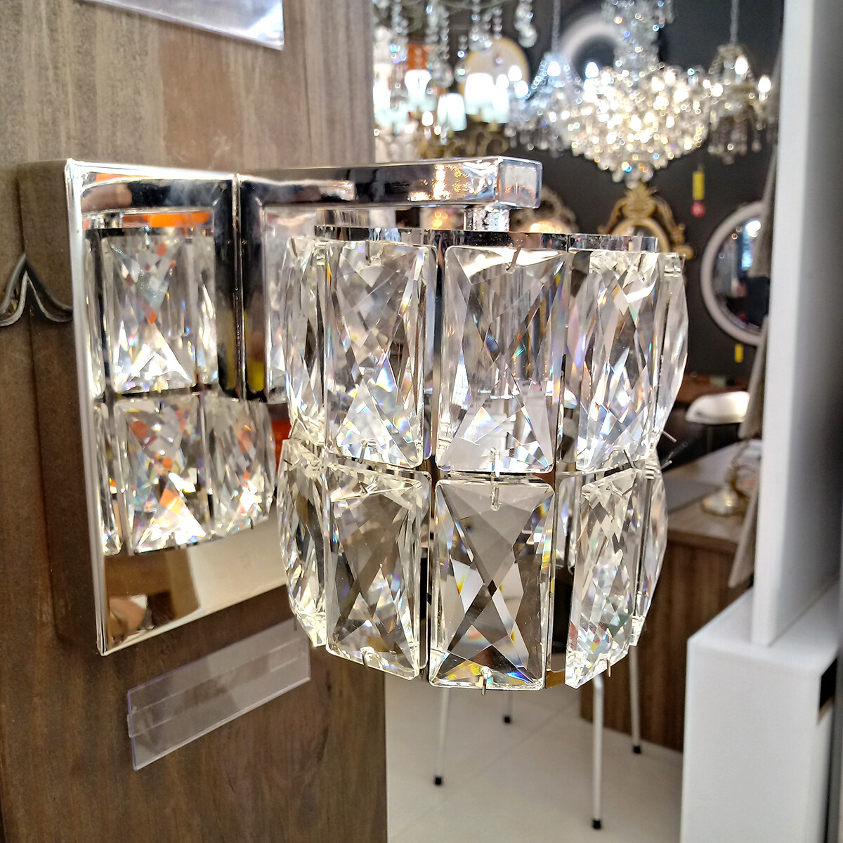 Vipluz Arandela Cristal 1lamp G9 8x8x13 121089