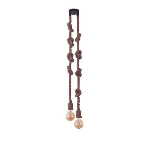 Astraled Pendente Corda Sisal 2lamp E27 Pt-9602