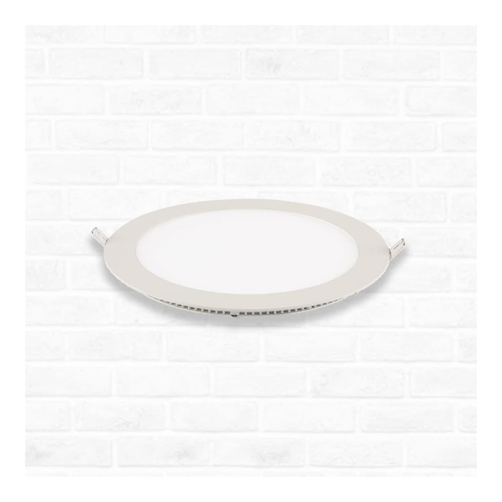Painel Redondo Embutido Led 12w Luz Morna 3000k - Blumenau