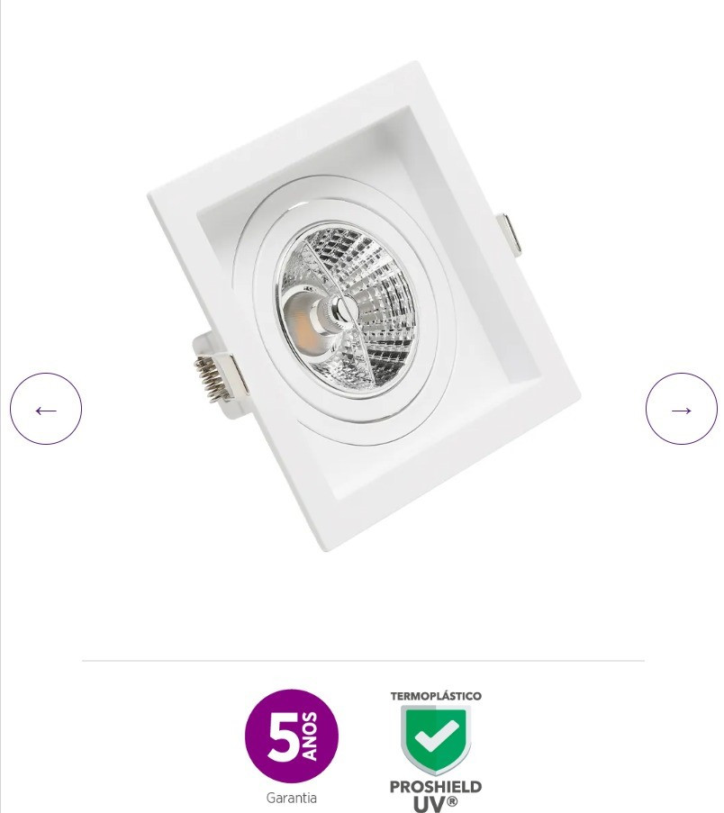 Save Spot Emb Quad Rec P/lamp Ar70 Br Se-330.1048