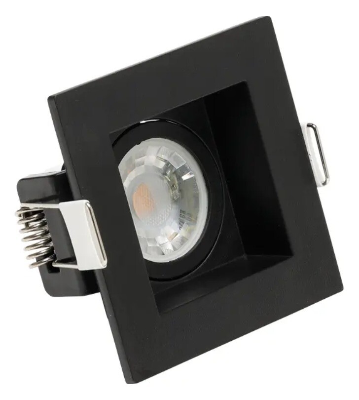 Spot Go-light Emb P/lamp Dicroica Recuado 77002 Pt Mr16