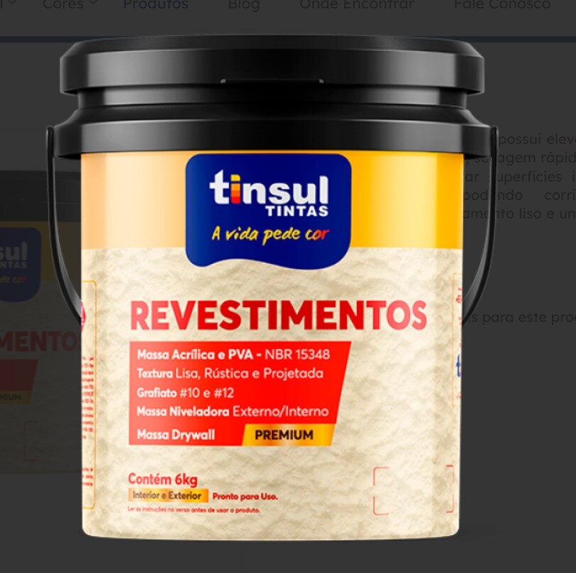 Massa Corrida Tinsul Gl 6kg