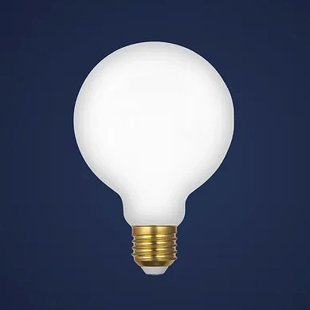 Lampada Filamento Led Gmh 4w Leitosa G95 Biv E27 Lg95l-4w