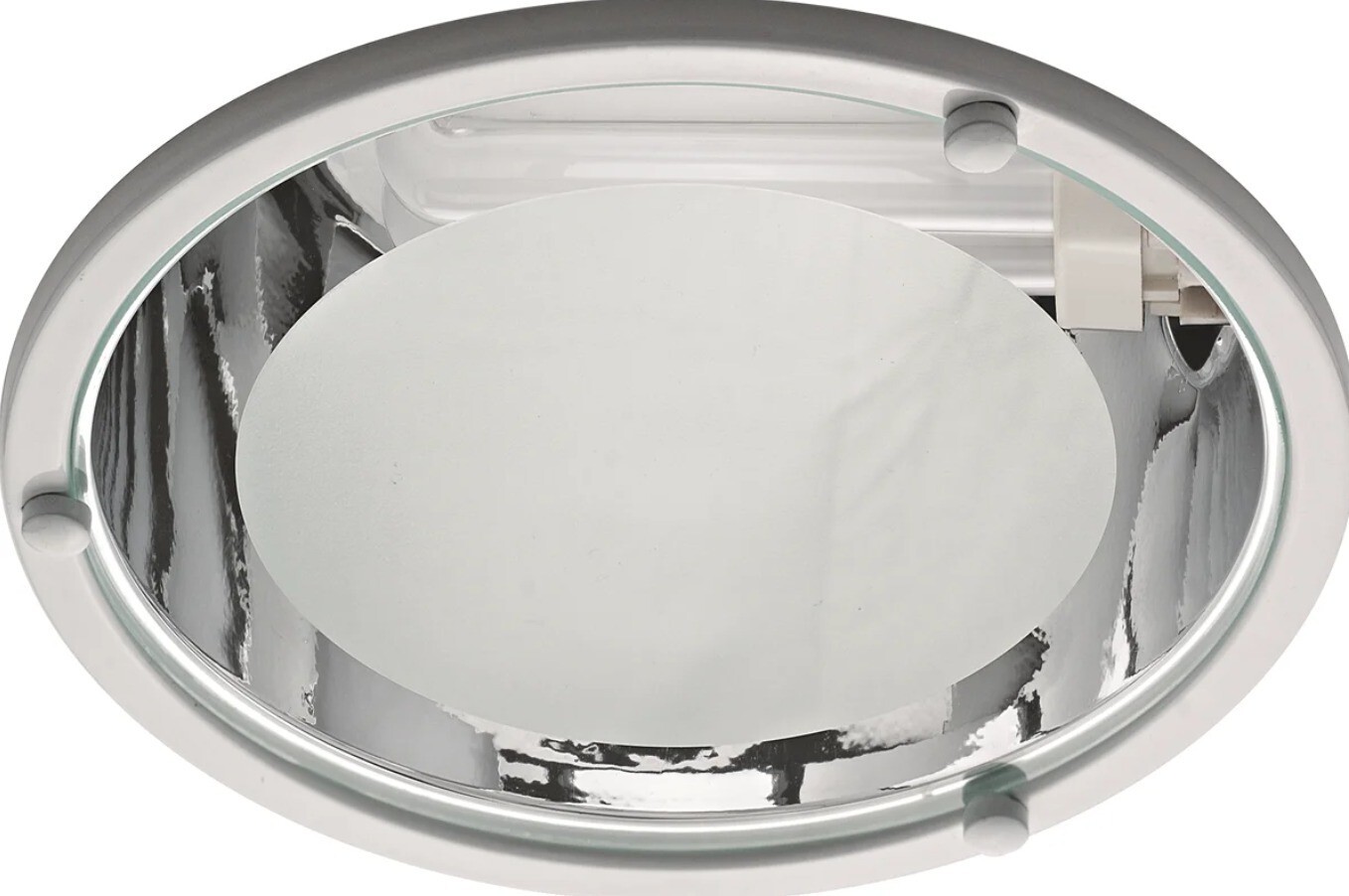 Plafon Revoluz Embutido Re-1379 Bco Fc 2lamp