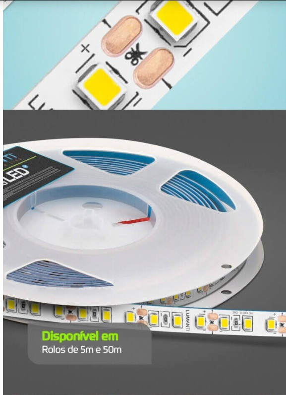 Fita Led 24v Lumanti 12w/m 3000k 5m Ip20