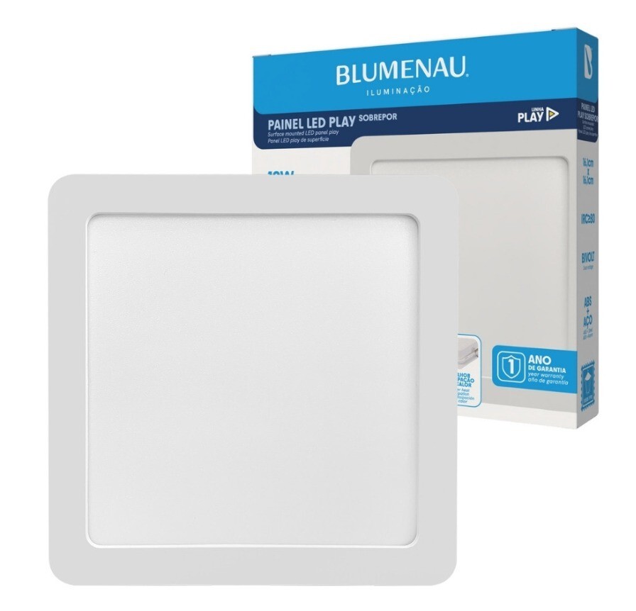 Placa Led Blumenau Play Sob Quad 24w 4100k Autovolt 83664104