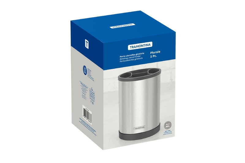 Porta-utensílios Giratório Tramontina em Aço Inox - 61538130