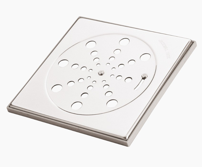 Grelha Inox para Ralo 15cm X 15cm - Evita Baratas com Fechamento