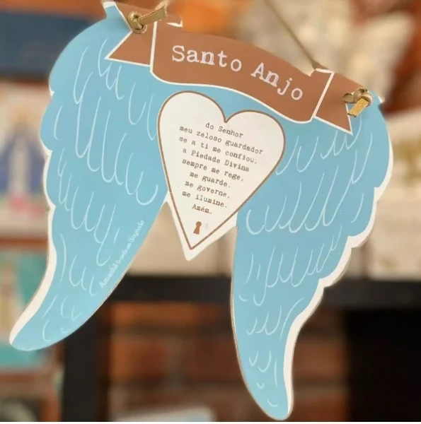 Atcus Placa Asas Santo Anjo Asas Pac004